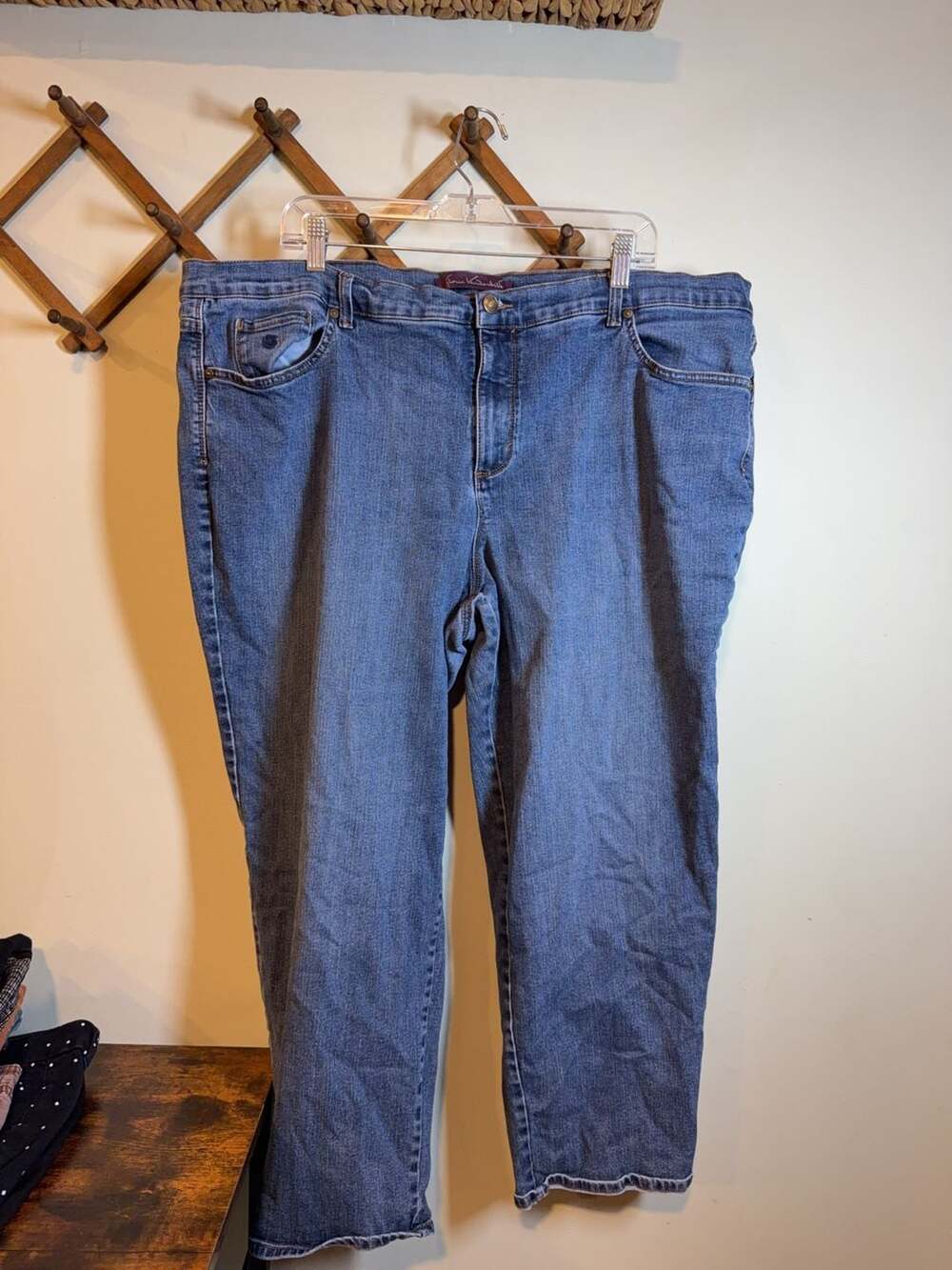 Gloria Vanderbilt Amanda High Rise Straight Leg Jeans Size 22W Short